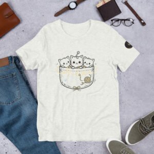 Cute Cat T-Shirt for Cat Lovers | Kawaii Cat Graphic Tee | Unisex Cat Lover Gift